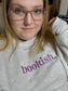 Bookish Embroidered Crew