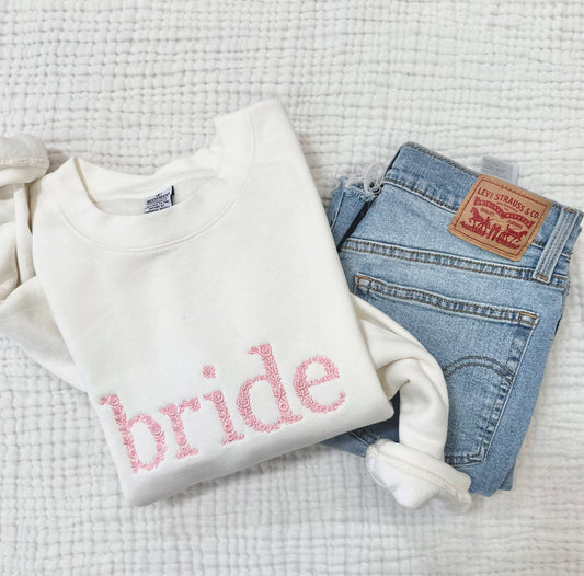 Floral Bride Crewneck Sweatshirt