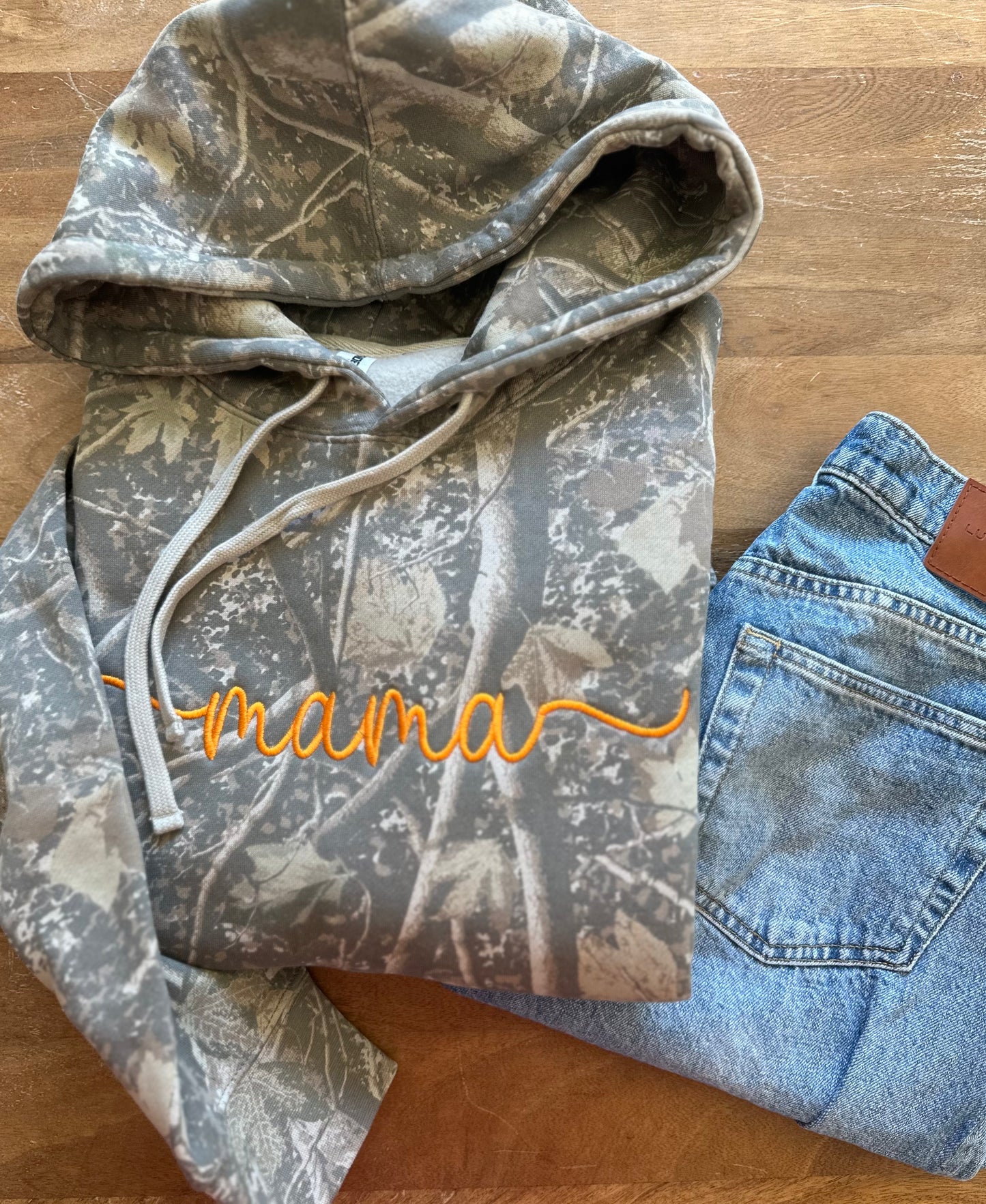 Personalized Deadwood Camo Embroidered Hoodie