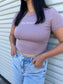 Personalized Embroidered Short Sleeve Ribbed Tee
