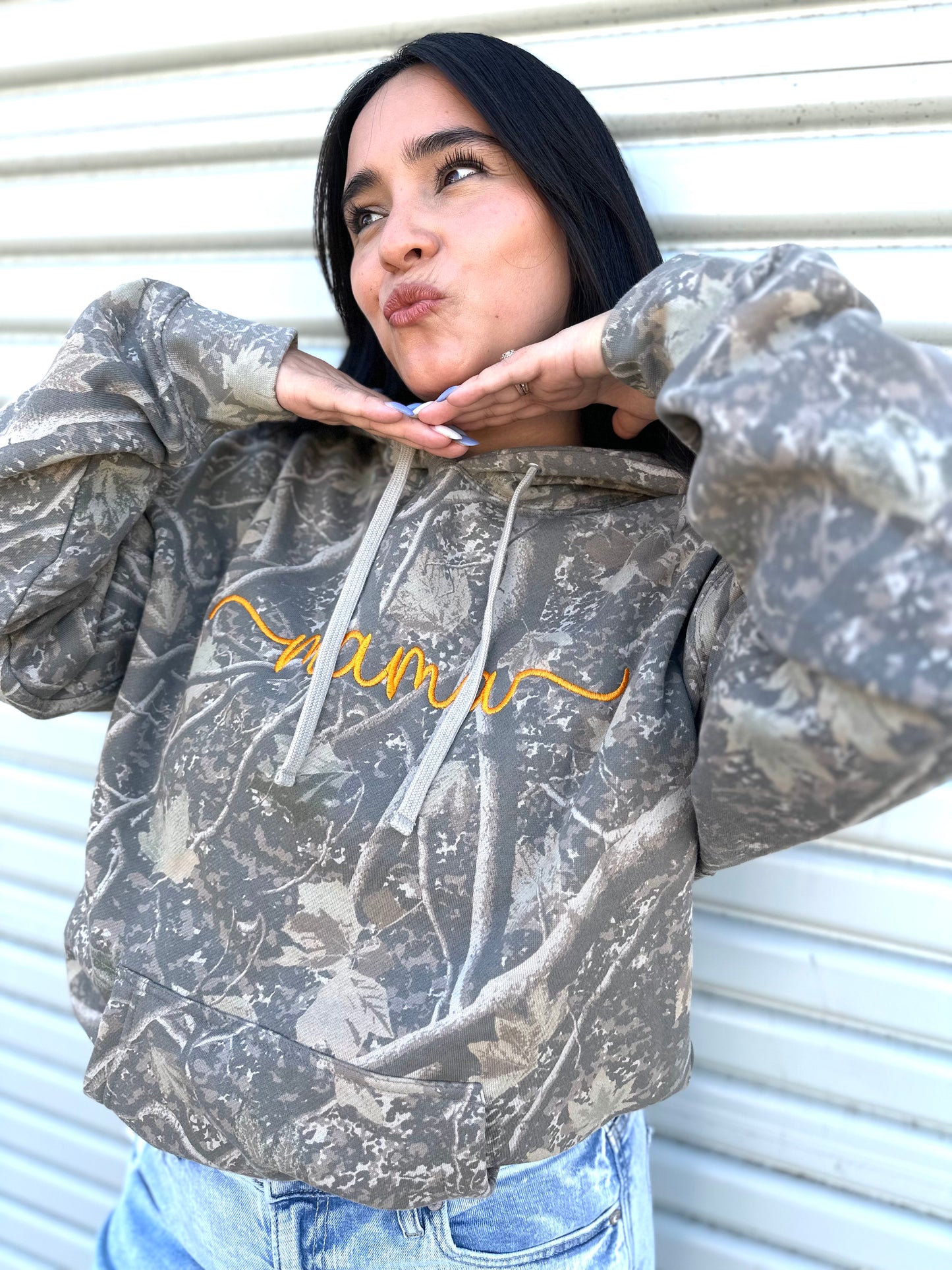 Personalized Deadwood Camo Embroidered Hoodie