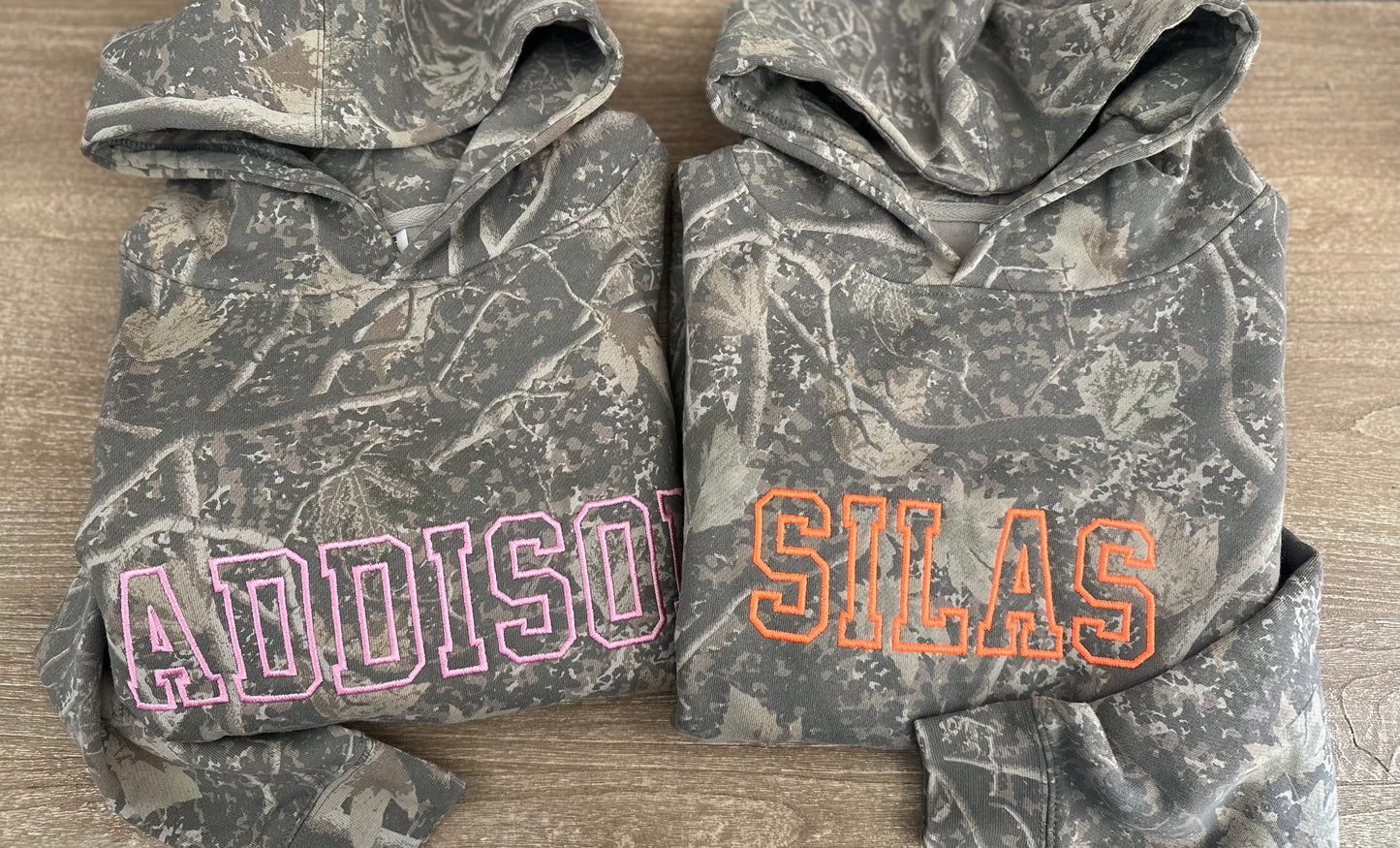 Kids Personalized Deadwood Camo Hooded Sweatshirt