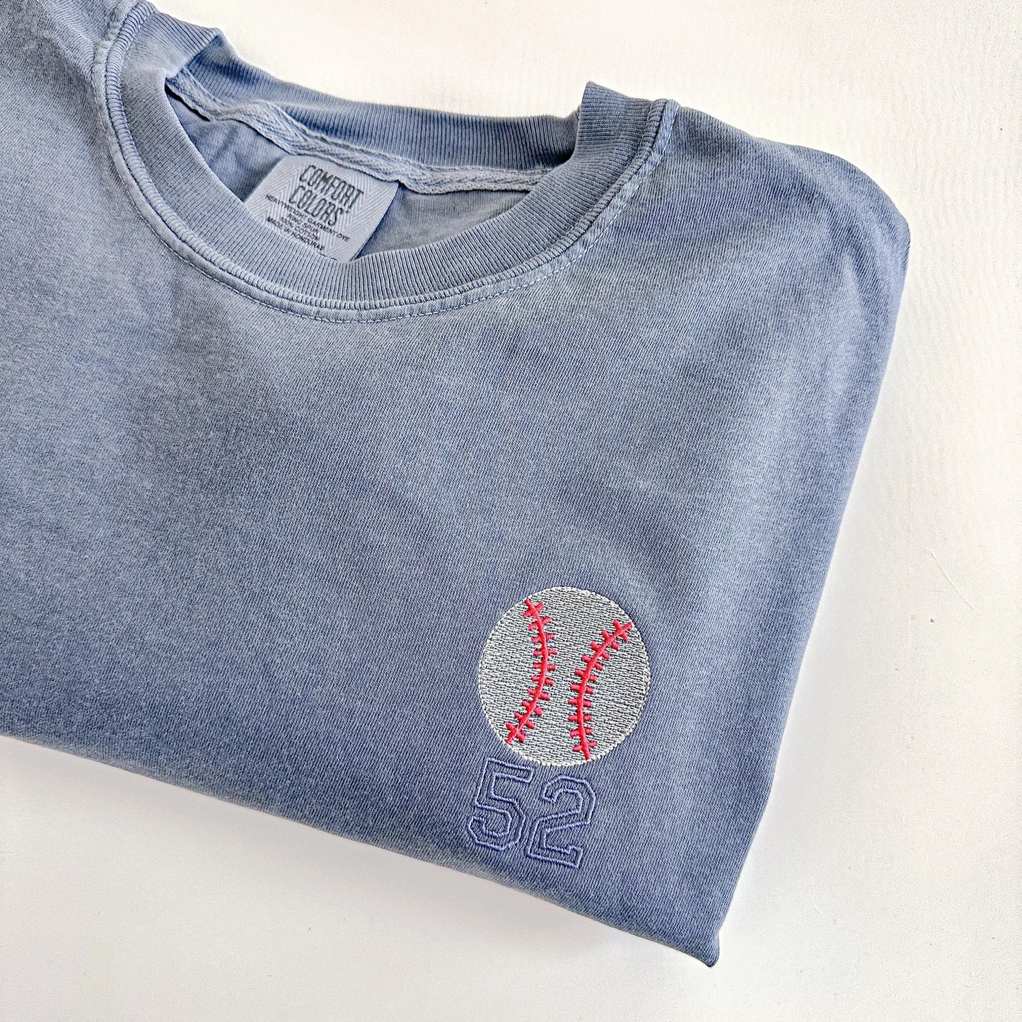 Custom Embroidered Baseball Tee
