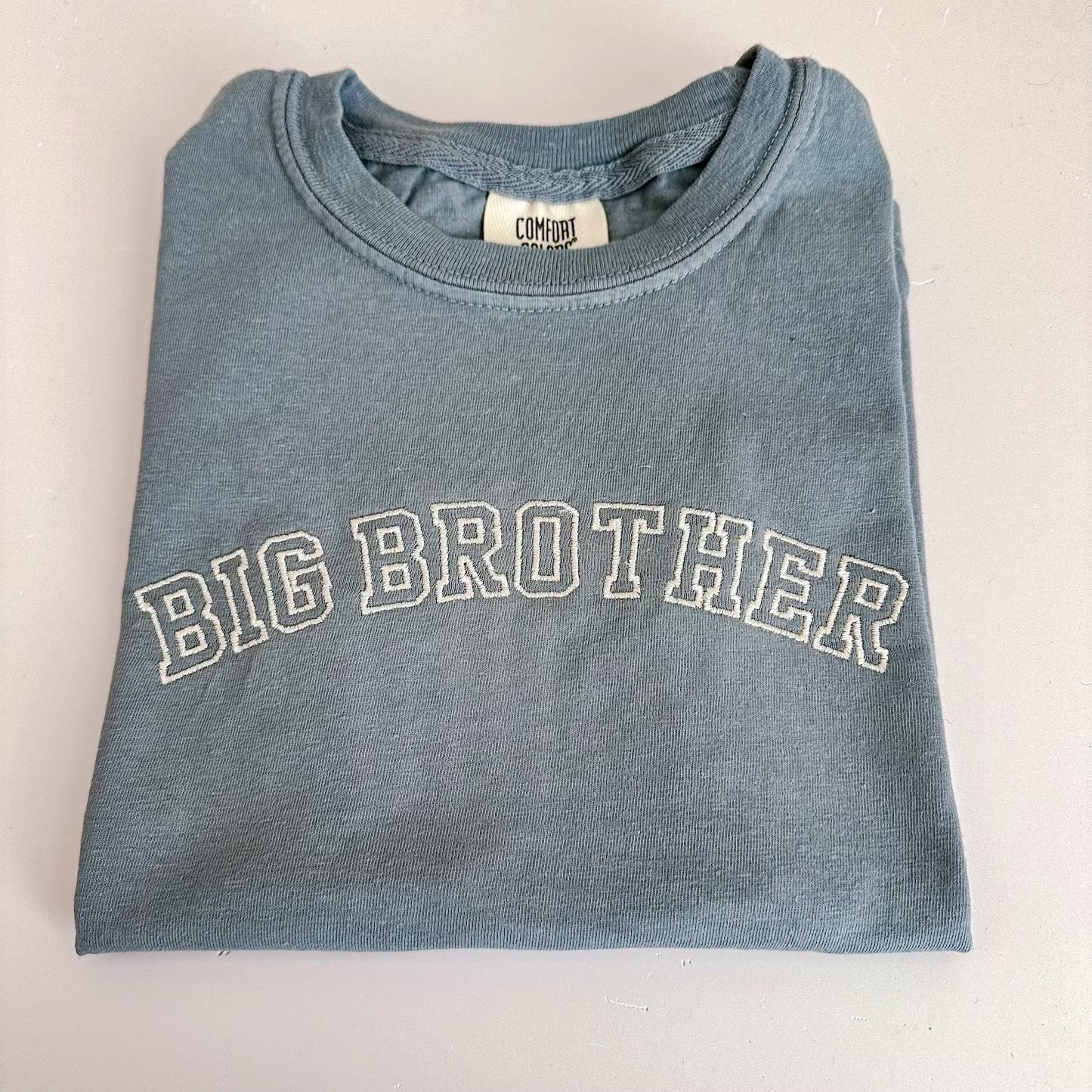 Big Brother Kids Embroidered Comfort Colors Tee