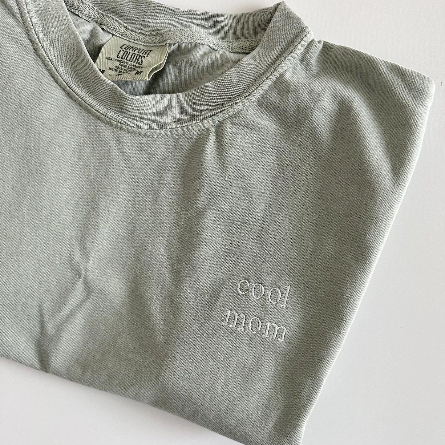 Cool Mom Minimal Embroidered Tee