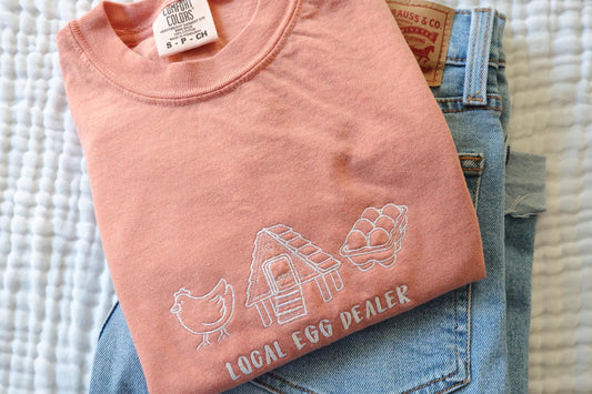 Local Egg Deal Embroidered Tee
