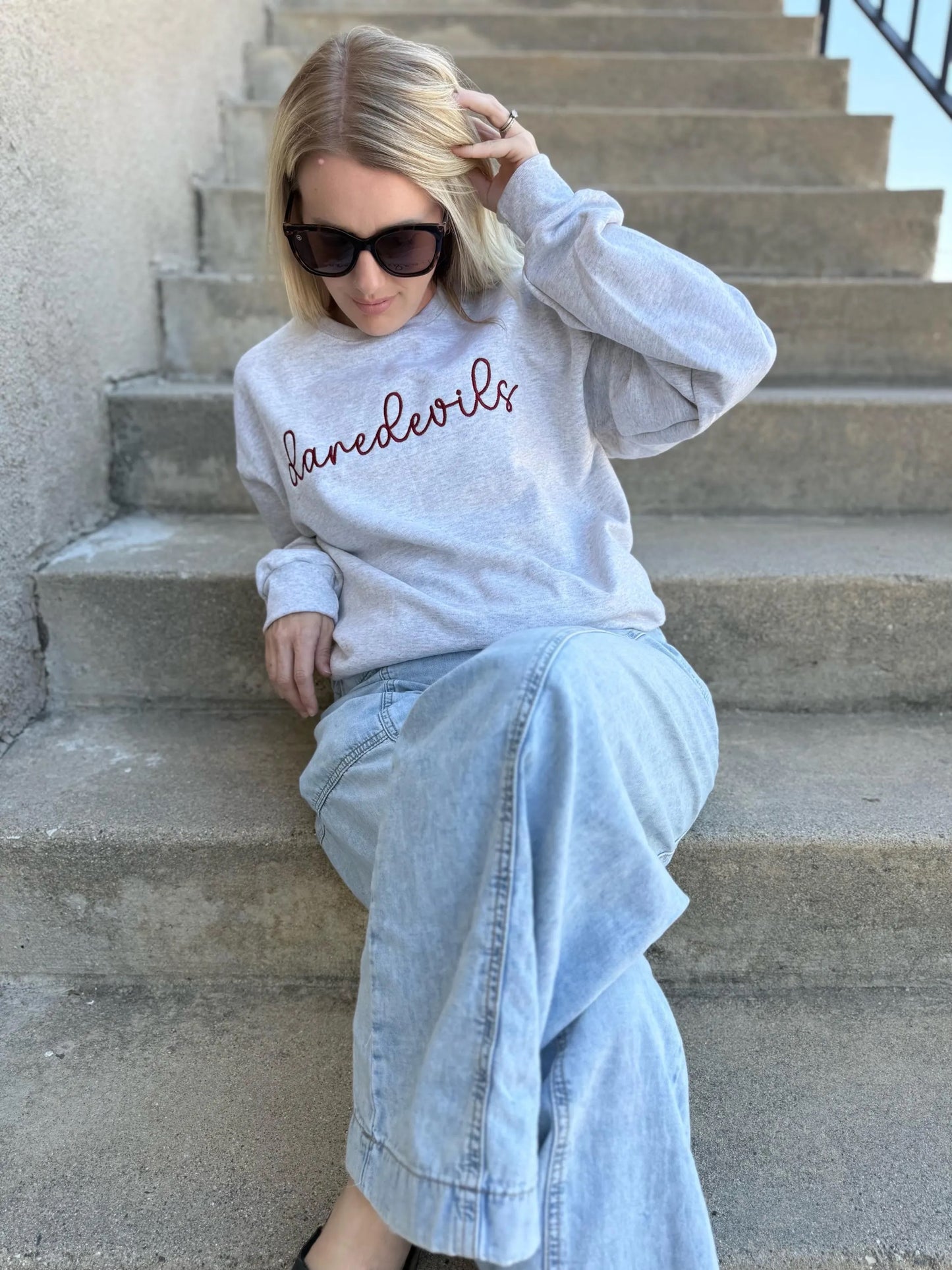 Custom Script Name Crewneck Sweatshirt