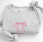 Minimal Bow Embroidered Crewneck