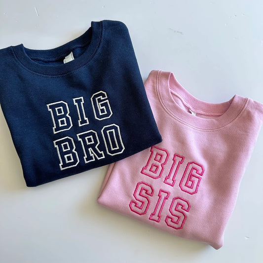 Big Bro Big Sis Toddler Crewneck Sweatshirt