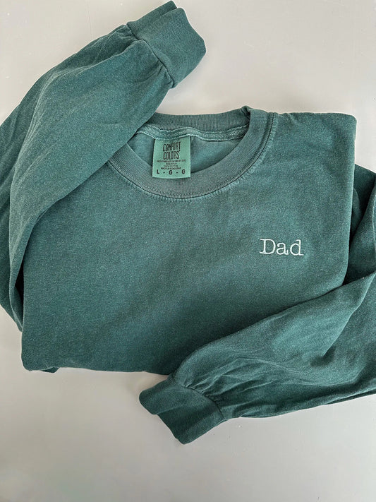 Minimal Embroidered Long Sleeve Tee