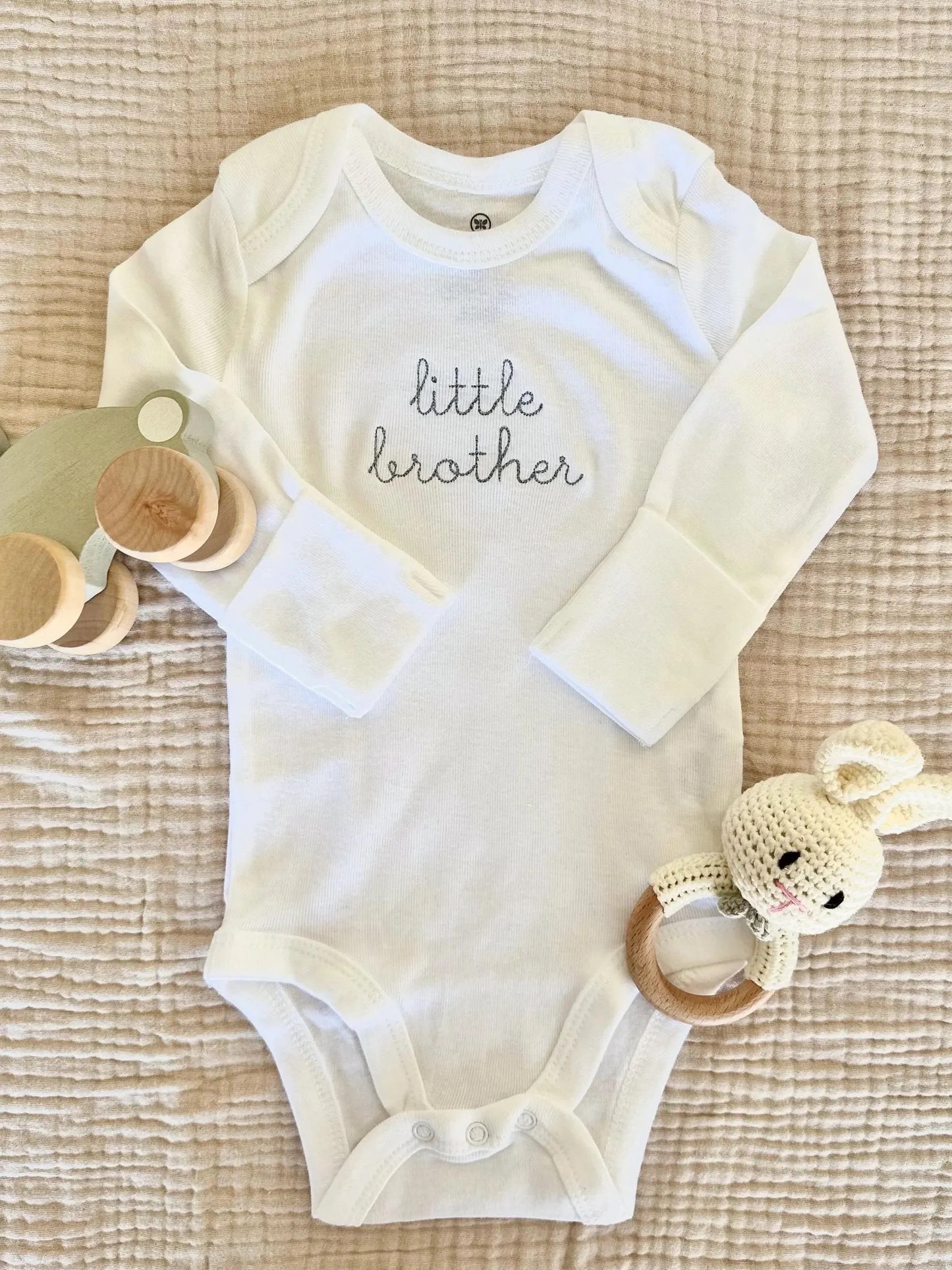 Little Brother Embroidered Bodysuit
