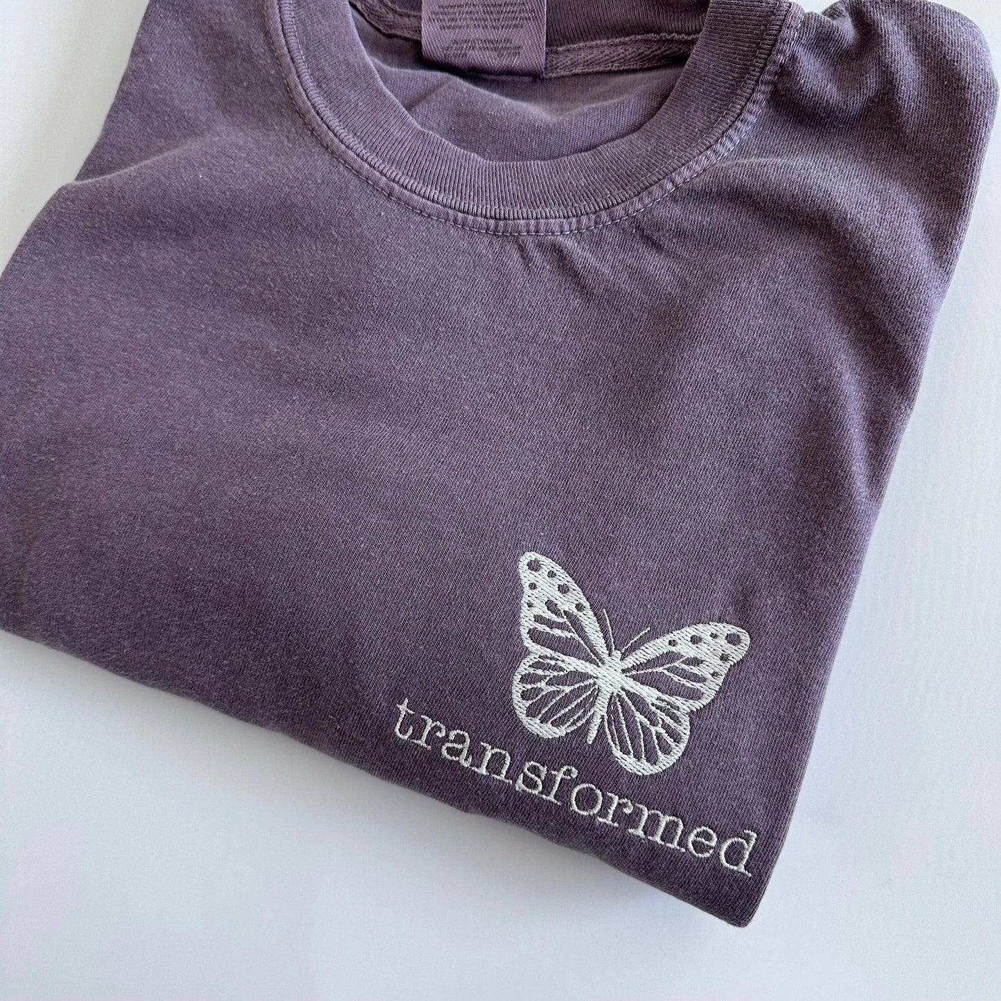 Transformed Butterfly Embroidered Tee