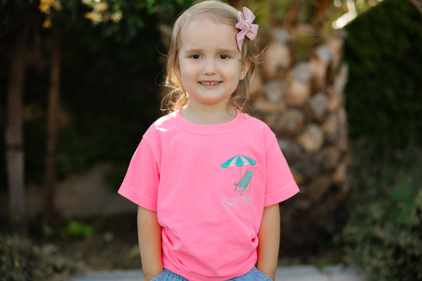 Vacay Vibes Youth Comfort Colors Tee