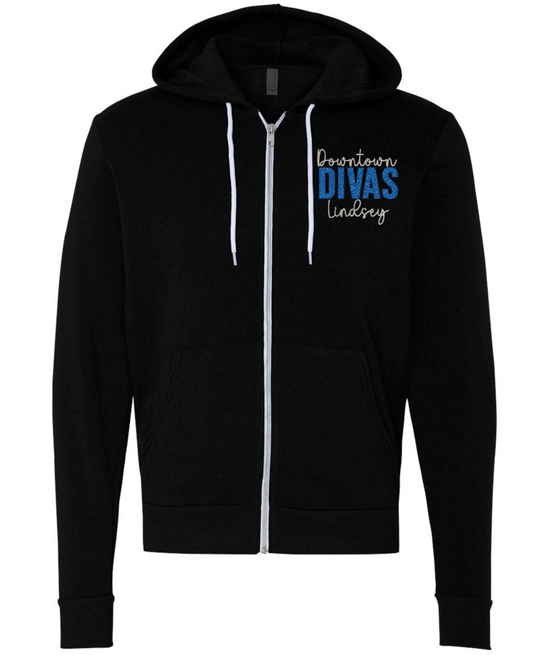 SBD Downtown Divas Monogrammed Full Zip