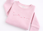 Toddler Girls Heart Monogrammed Crewneck