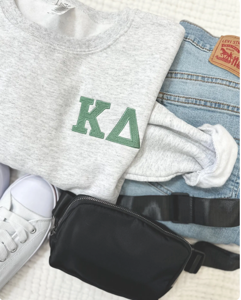 Personalized Sorority Crewneck Sweatshirt