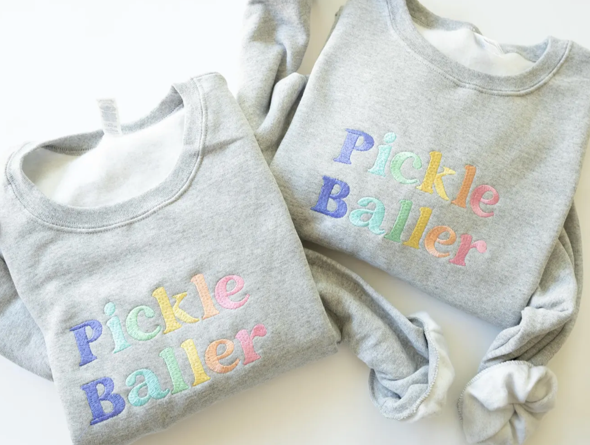 Custom Multicolor Embroidered Crew