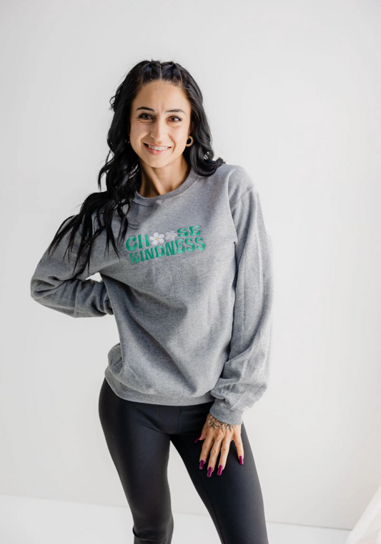 Choose Kindess Embroidered Crew