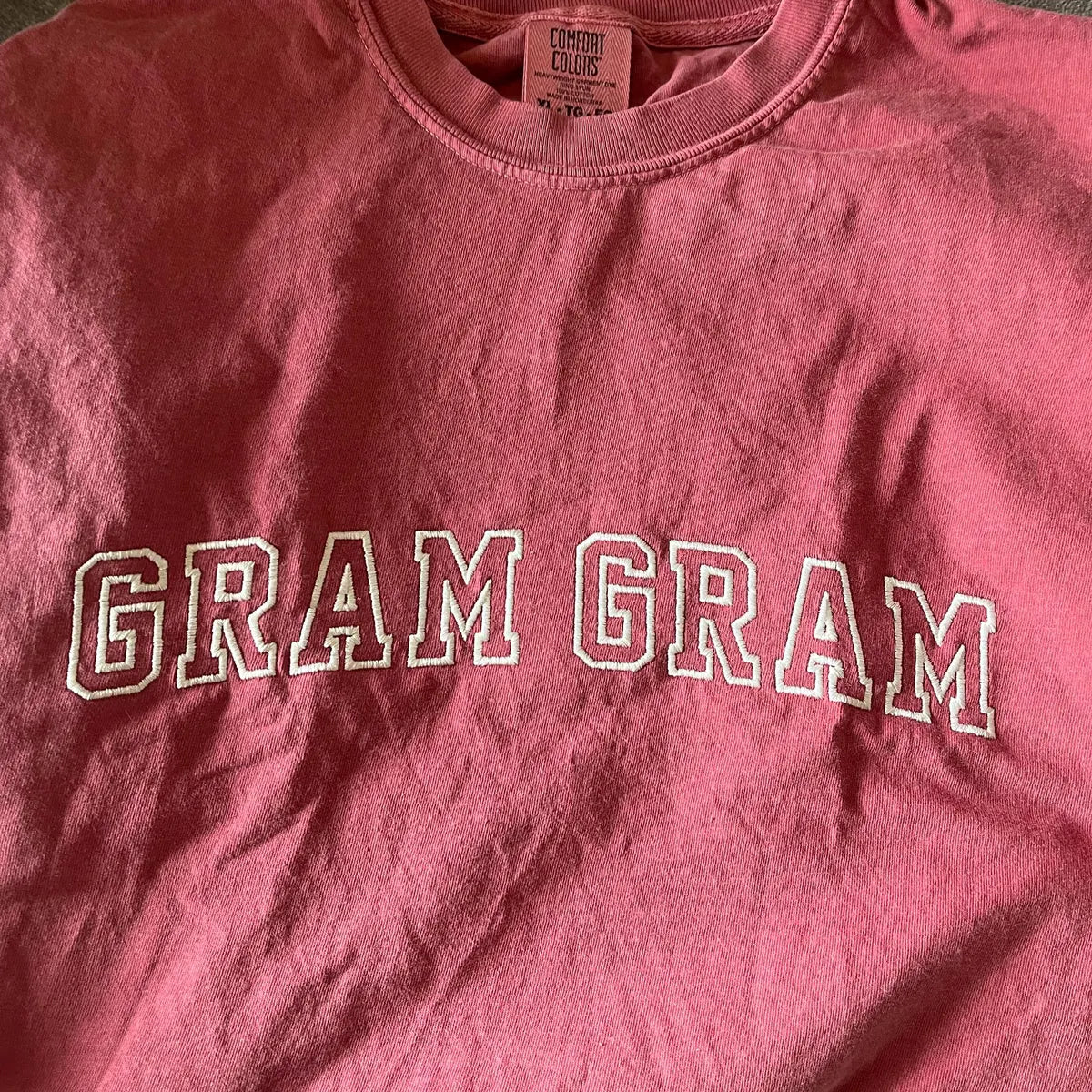 Custom Title Embroidered Tee