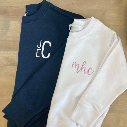 Toddler Personalized Monogram Crewneck Sweatshirt