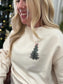 Embroidered Christmas Tree Embroidered Crew