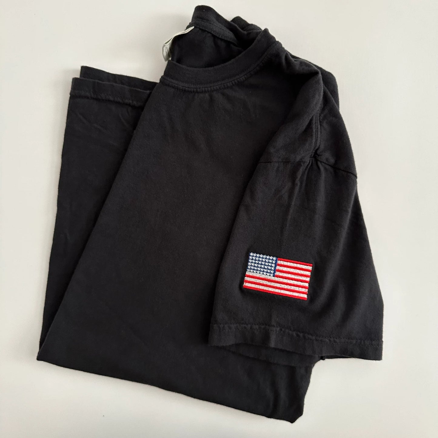 American Flag Embroidered Tee