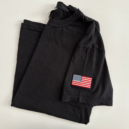 American Flag Embroidered Tee
