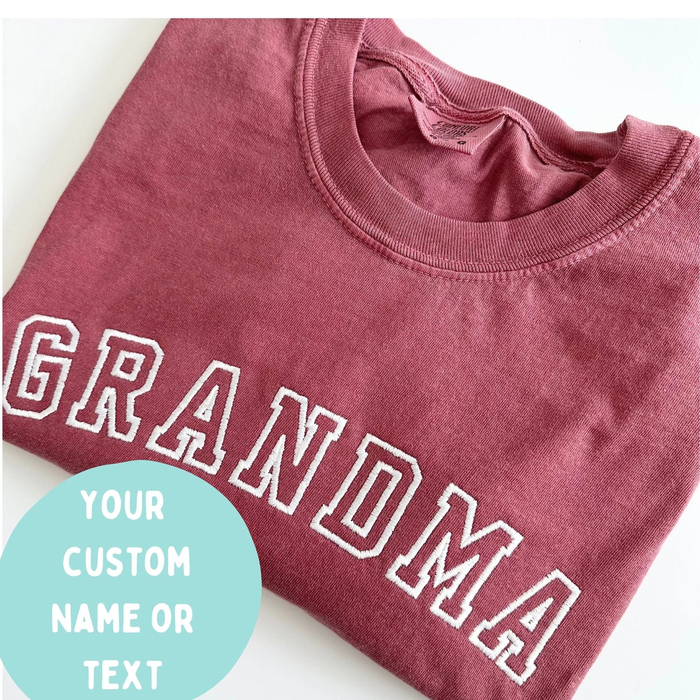 Custom Title Embroidered Tee