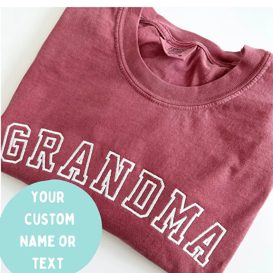 Custom Title Embroidered Tee