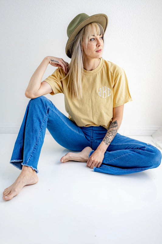 Custom Monogrammed Embroidered Tee