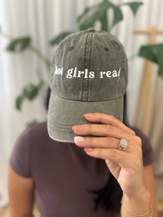 Hot Girls Read Embroidered Hat