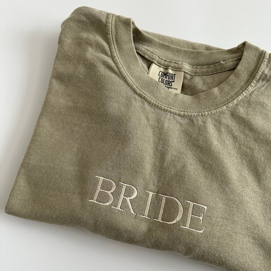 Comfort Colors Bride Tee - Unisex Short Sleeve Shirt - Wife Bridal - Oversized Crewneck - Womens Tees - Wedding Gift - 2023 Wedding