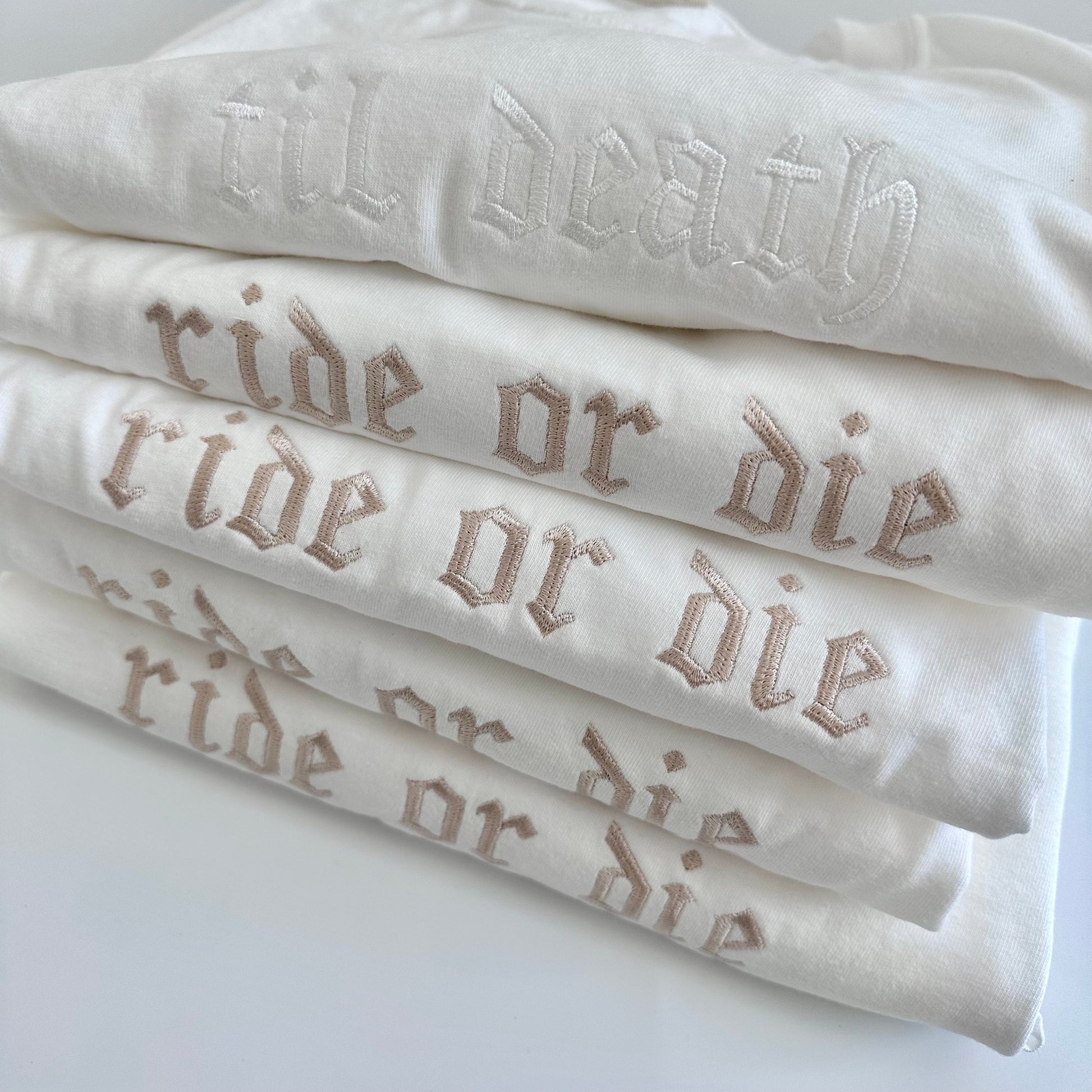 Custom Comfort Colors Bridal Party Embroidered T Shirt- Custom Text - Bridesmaid Gift - Personalized Gift - Maid of Honor - Bachelorette