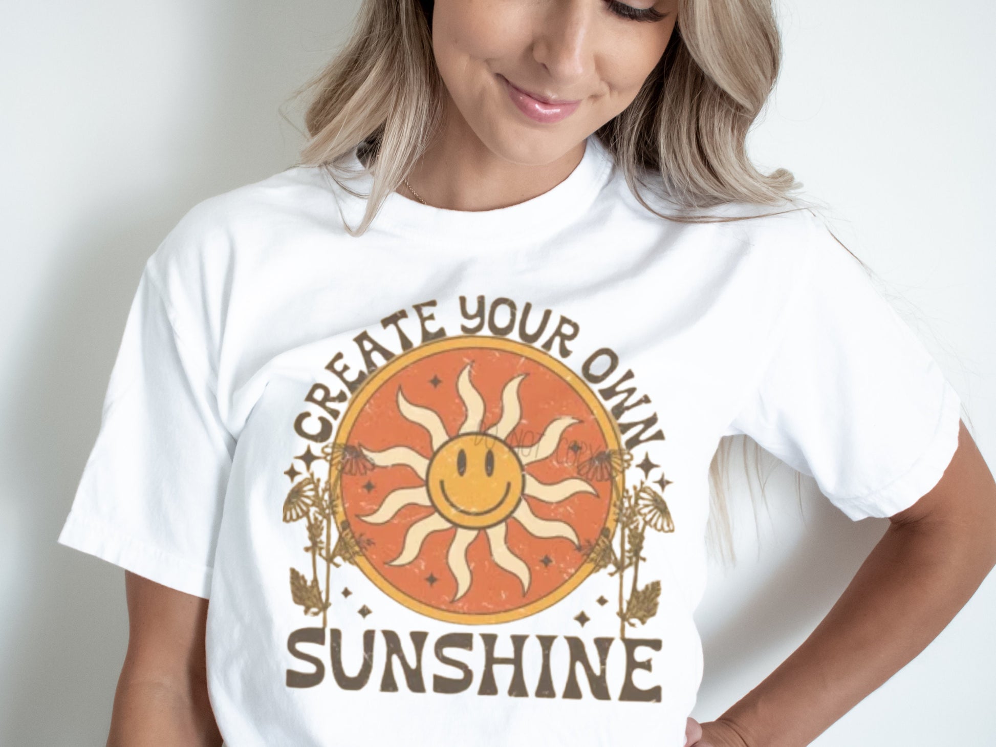 Comfort Colors Graphic Create your Own Sunshine - Affirmation Shirts - Positive Shirt - Trendy Tees for Women- Oversized Shirts Women