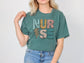 Comfort Colors Graphic NurseTee - Leopard Print Distressed RN T Shirt - Oversized Shirts for Women - CC1717 - Gifts for Her