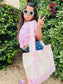 Girls Custom Bow Name Totes - Personalized Little Girls - Dance Bag - Gymnastics Bag - Small Tote Purse - Girls Name Bag - Back to School