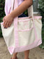 Girls Custom Bow Name Totes - Personalized Little Girls - Dance Bag - Gymnastics Bag - Small Tote Purse - Girls Name Bag - Back to School