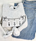 Glitter Ghost Boo Sweatshirt - Halloween Embroidered Sweatshirt - Cute Appliqué Glitter Sweater