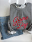 Retro Inspired Embroidered Game Day Crewneck Sweatshirt - Sports Team Sweater - Cute Sports Sweatshirt