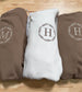 Custom Embroidered Leafy Initial Monogrammed Sweatshirt - Wedding Party Zip Up Sweatshirt - Custom Hoodie - Mr Mrs - Wedding Gift -