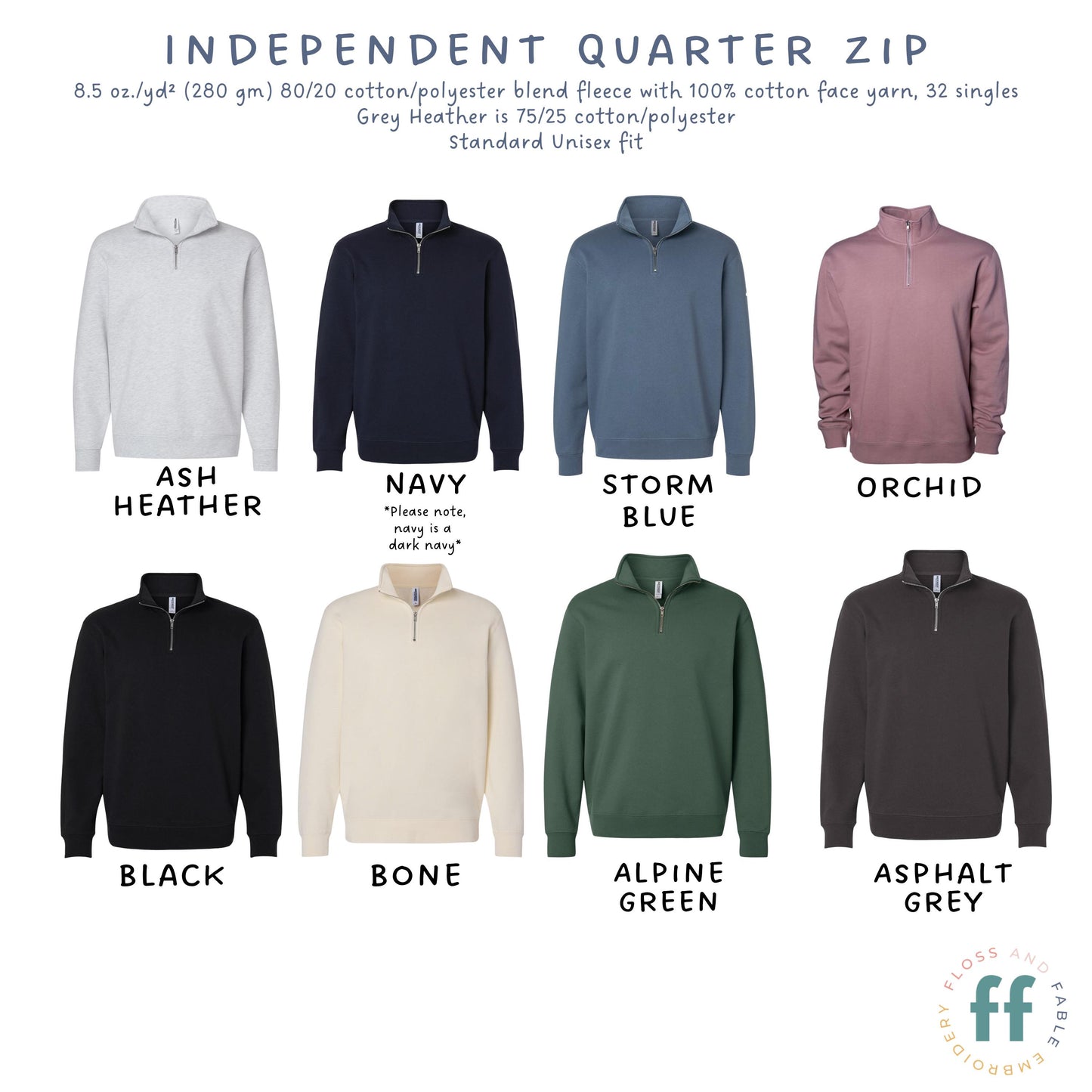 Embroidered Floral Teacher Quarter Zip - Personalized Teacher Gift - Custom Name Teacher Sweatshirt -
