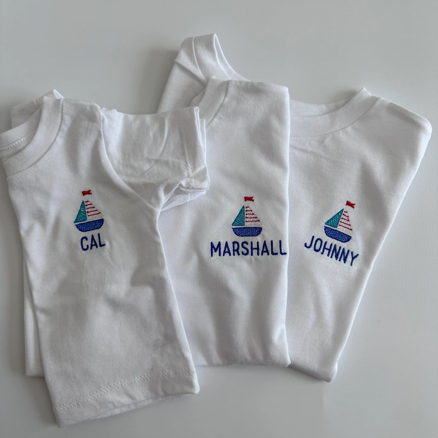 Personalized Toddler Sailboat Tee